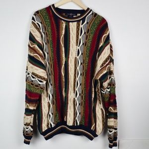 Coogi-Style Oversized Grandpa Sweater